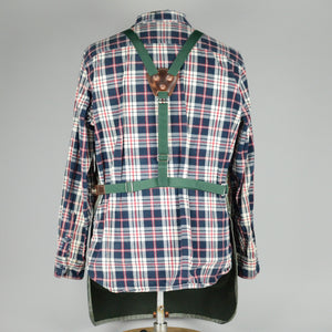 Waxed Canvas Apron (Green and Harvest Tan)